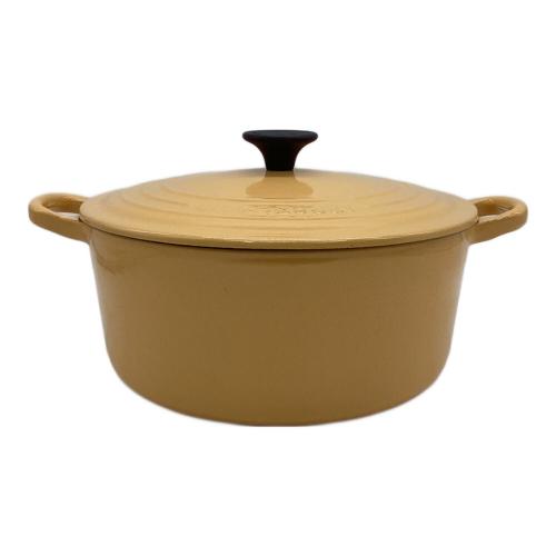 LE CREUSET (ルクルーゼ) 両手鍋 COCOTTE RONDE（ココット・ロンド）3.4L クインスイエロー