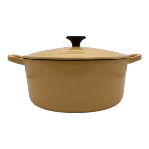 LE CREUSET (ルクルーゼ) 両手鍋 COCOTTE RONDE（ココット・ロンド）3.4L クインスイエロー