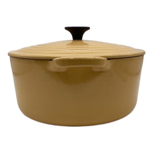 LE CREUSET (ルクルーゼ) 両手鍋 COCOTTE RONDE（ココット・ロンド）3.4L クインスイエロー