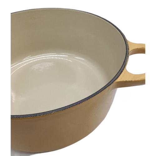 LE CREUSET (ルクルーゼ) 両手鍋 COCOTTE RONDE（ココット・ロンド）3.4L クインスイエロー