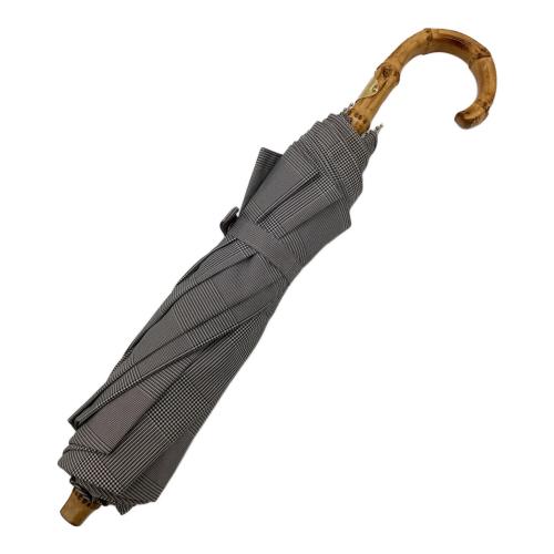 Traditional Weatherwear (トラディショナルウェザーウェア) 折りたたみ傘 バンブーハンドル グレンチェック