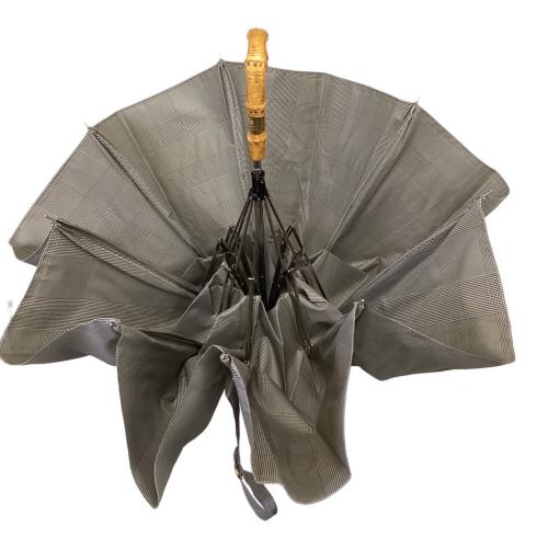 Traditional Weatherwear (トラディショナルウェザーウェア) 折りたたみ傘 バンブーハンドル グレンチェック