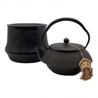 岩鋳 (イワチュウ) 南部鉄器 鉄急須志ほり・茶こぼしセット
