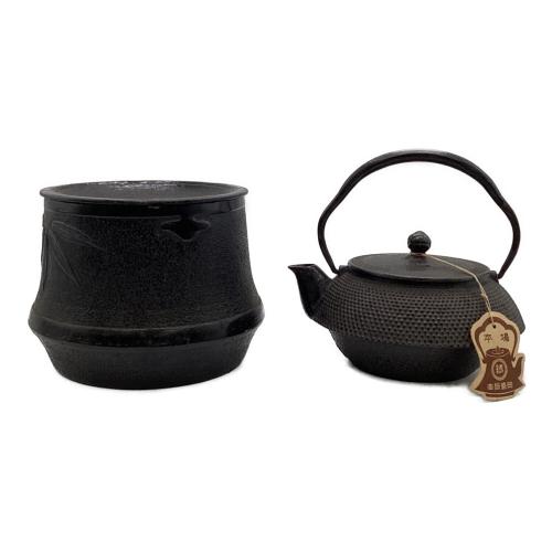 岩鋳 (イワチュウ) 南部鉄器 鉄急須志ほり・茶こぼしセット
