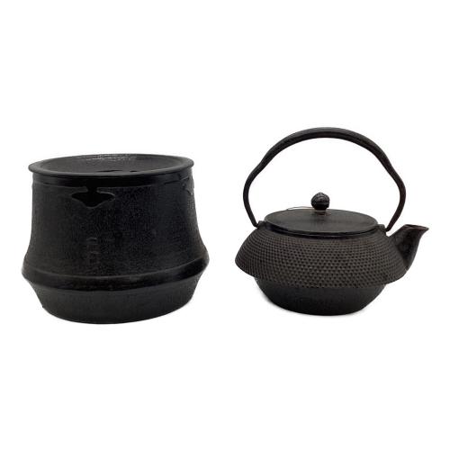 岩鋳 (イワチュウ) 南部鉄器 鉄急須志ほり・茶こぼしセット