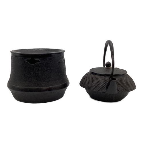 岩鋳 (イワチュウ) 南部鉄器 鉄急須志ほり・茶こぼしセット