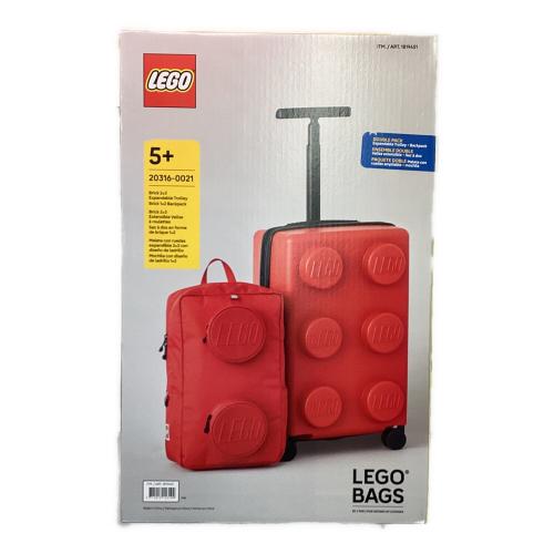 LEGO (レゴ) キャリーケースセット DOUBLE PACK Eｘpandable Trolly＋Backpack（ダブルパック エクスパンダブル トローリー＋バックパック）20316-0021 レッド