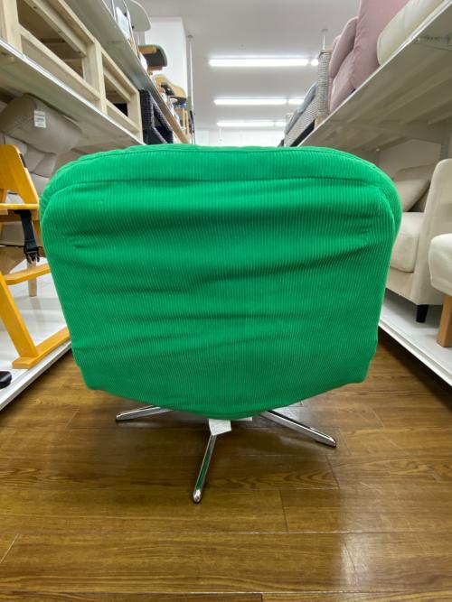 IKEA (イケア) ラウンジチェアー コーデュロイ グリーン DYVLINGE