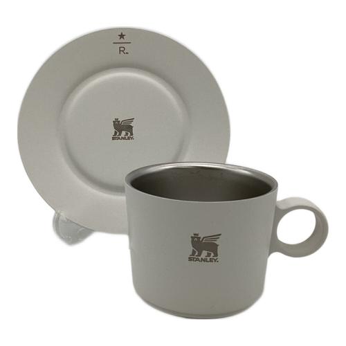 STARBUCKS COFFEE (スターバックス コーヒー) STANLEY 真空ステンレス カップ＆ソーサー ホワイト 192ml