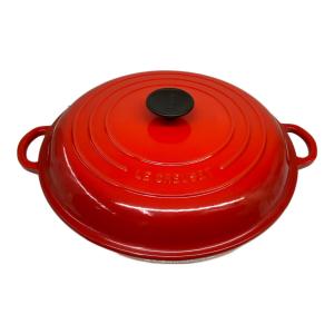LE CREUSET (ルクルーゼ) 両手鍋 SIZE 30CM チェリーレッド ビュッフェ・キャセロール