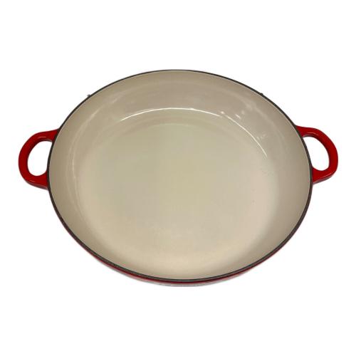 LE CREUSET (ルクルーゼ) 両手鍋 SIZE 30CM チェリーレッド ビュッフェ・キャセロール