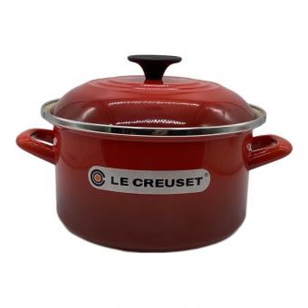 LE CREUSET (ルクルーゼ) 両手鍋 CASSEROLE（キャセロール）20㎝ レッド