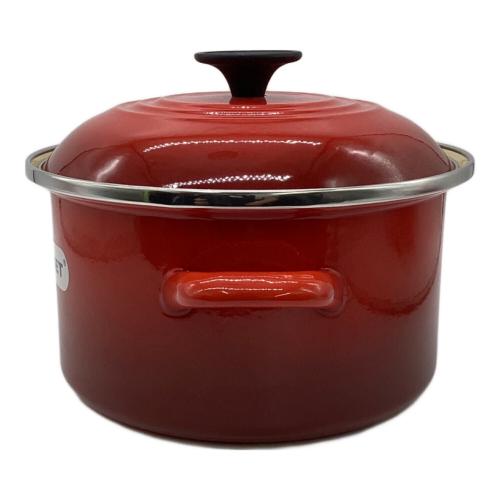 LE CREUSET (ルクルーゼ) 両手鍋 CASSEROLE（キャセロール）20㎝ レッド