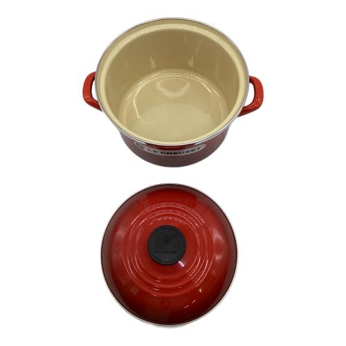LE CREUSET (ルクルーゼ) 両手鍋 CASSEROLE（キャセロール）20㎝ レッド