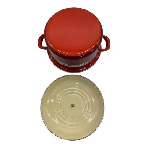 LE CREUSET (ルクルーゼ) 両手鍋 CASSEROLE（キャセロール）20㎝ レッド