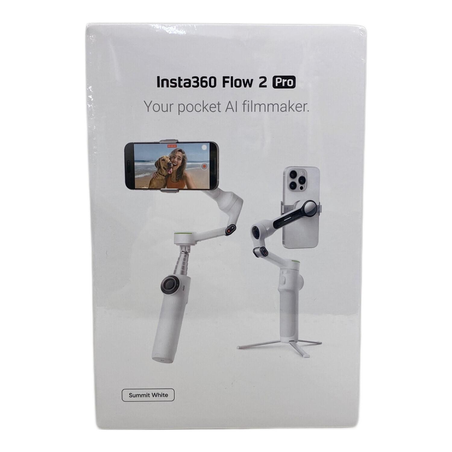 【ほぼ新品】Insta360 Flow サミットホワイト（付属品、箱完備） Insta360 (インスタ360) Flow 2 Pro Standard Bundle ジンバル