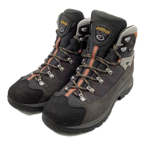 ASOLO (アゾロ) Finder GV（ファインダーGV）トレッキングシューズ メンズ SIZE UK8 グレー×オレンジ