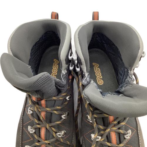 ASOLO (アゾロ) Finder GV（ファインダーGV）トレッキングシューズ メンズ SIZE UK8 グレー×オレンジ