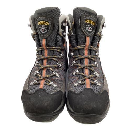 ASOLO (アゾロ) Finder GV（ファインダーGV）トレッキングシューズ メンズ SIZE UK8 グレー×オレンジ