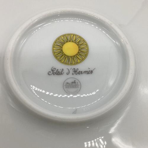 HERMES (エルメス) ティーカップ&ソーサー SOLEIL D'HERMES（ソレイユ ドゥ エルメス）ペアセット