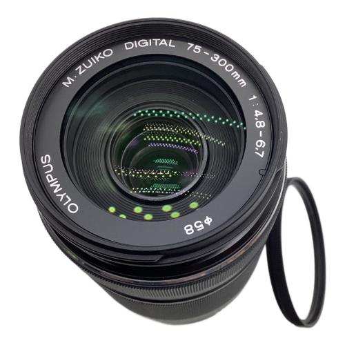 OLYMPUS (オリンパス) 望遠ズームレンズ M.ZUIKO DIGITAL ED 75-300mm F4.8-6.7 Ⅱ *プロテクター・フード付