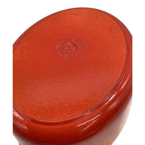 LE CREUSET (ルクルーゼ) 両手鍋 ココット・オーバル 25cm オレンジ