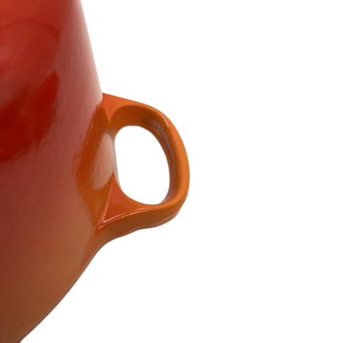 LE CREUSET (ルクルーゼ) 両手鍋 ココット・オーバル 25cm オレンジ