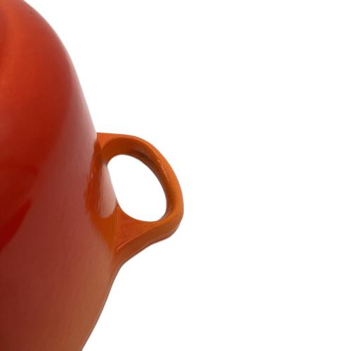 LE CREUSET (ルクルーゼ) 両手鍋 ココット・オーバル 25cm オレンジ
