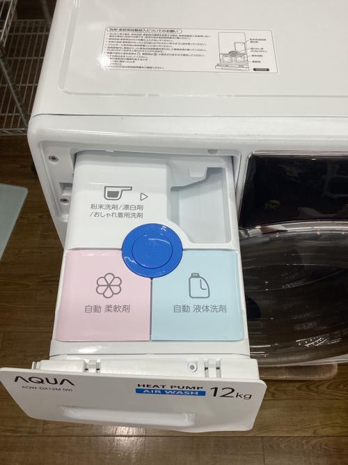 AQUA(アクア) ドラム式洗濯乾燥機 まっ直ぐドラム(6.0kg 2022年製)