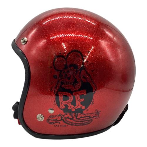 rat fink (ラットフィンク) Metal Flake Helmet（メタル フレーク ヘルメット）レッド RAF386