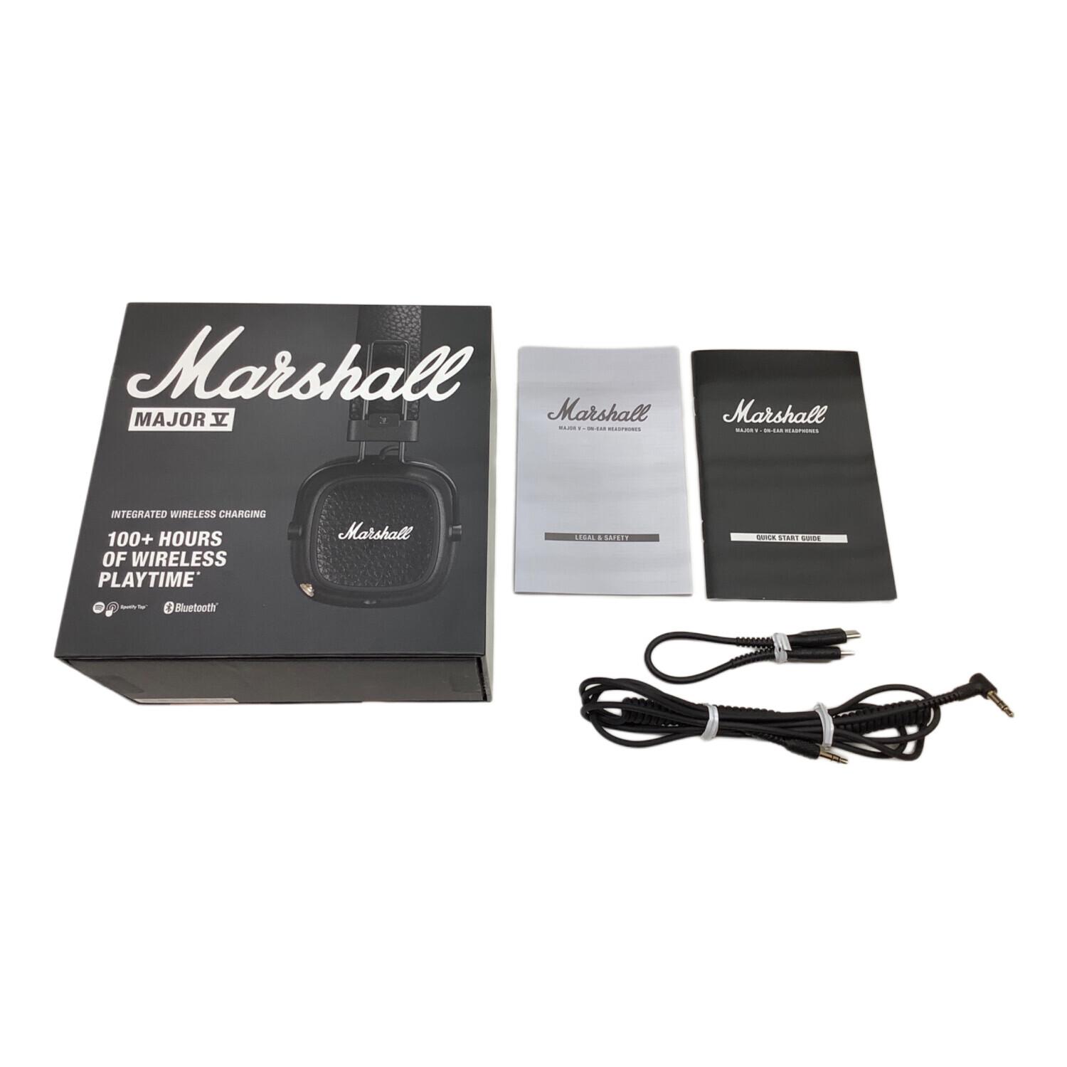 【ほぼ未使用】Marshall Major V ブラック｜ケーブル類付き美品 Marshall (マーシャル) Major V MAJOR5 ブラック｜トレファクONLINE