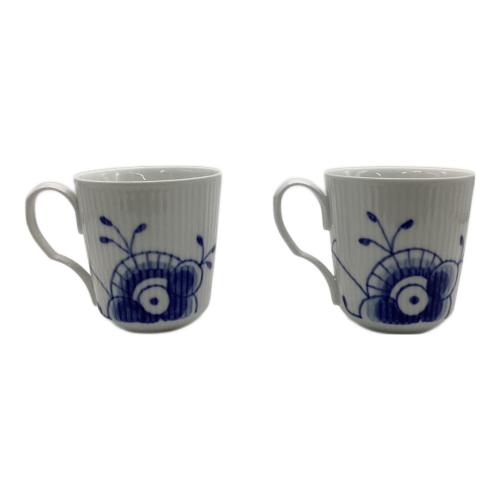 ROYAL COPENHAGEN (ロイヤル・コペンハーゲン) マグカップ 101 ブルーフルーテッド メガ マグ S ペア