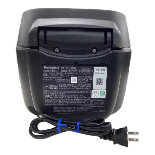 Panasonic(パナソニック) 可変圧力IH炊飯ジャー(おどり炊き SR-N310D 5.5合(1.0L)2025年製)