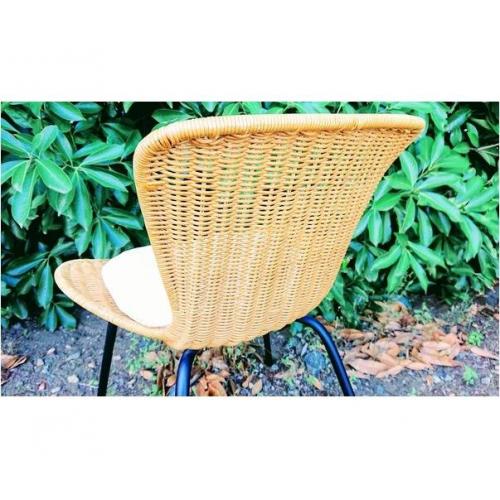 IDEE ラタンチェア ナチュラル×ホワイト MAREA