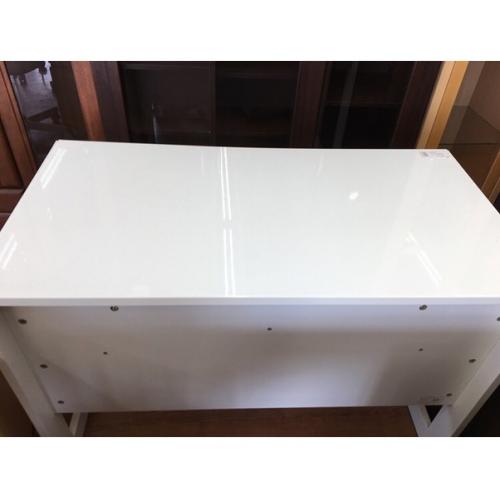 コイズミファニテック 書斎デスク ホワイト×ナチュラル エナメル  KWD-381WH