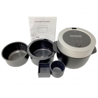 BALMUDA (バルミューダデザイン) 電子炊飯ジャー K03A-BK 3合(0.54L) 程度B(軽度の使用感)