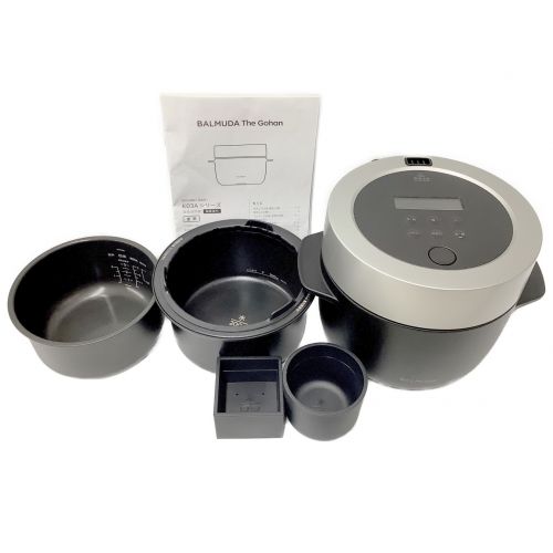 BALMUDA (バルミューダデザイン) 電子炊飯ジャー K03A-BK 3合(0.54L) 程度B(軽度の使用感)