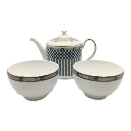 Wedgwood (ウェッジウッド) ティーポット&ジャパニーズカップ&ソーサーセット SAMURAI ポット1・カップ2セット