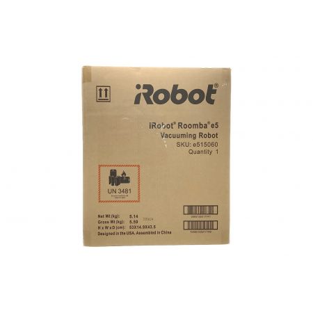 iRobot (アイロボット) ロボットクリーナー Roomba e5 程度S(未使用品) 純正バッテリー 50Hz／60Hz 未使用品