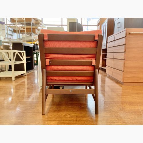 飛騨産業 (ヒダサンギョウ) L-Chair レッド 連結可能 肘なし SD16OB