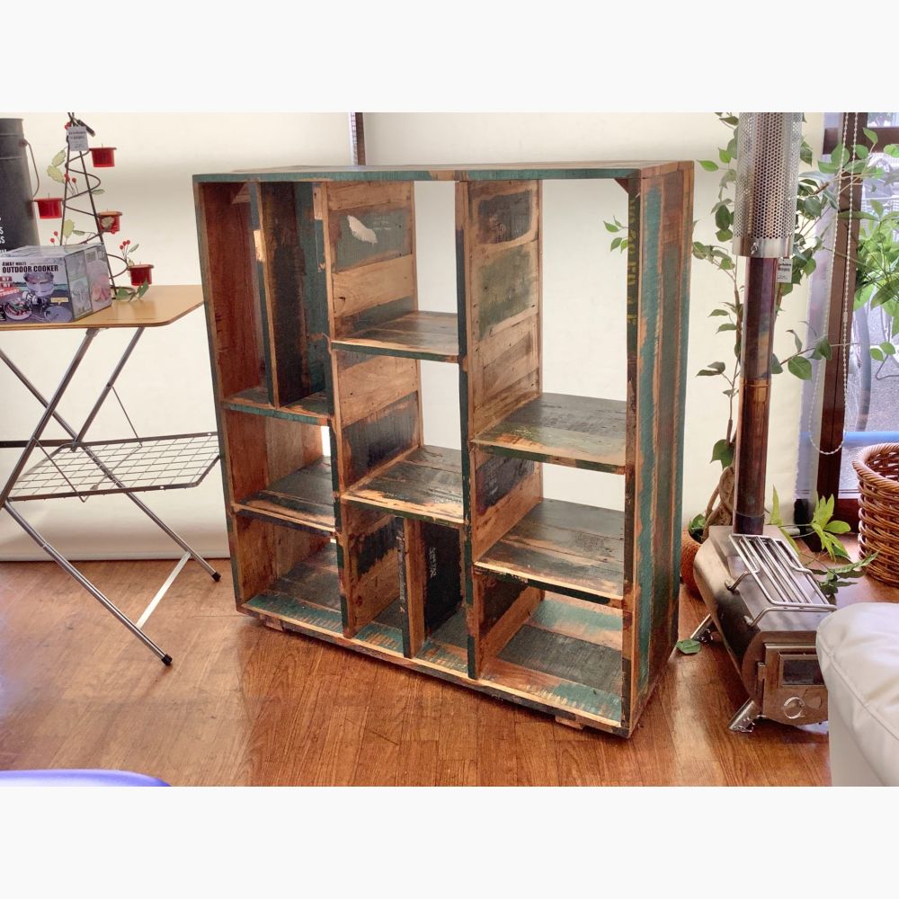 ジャーナルスタンダードファニチャー風 インダストリアル 木製ラック