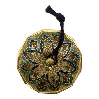 安藤七宝店（ANDO CLOISONNE） 文鎮 ゴールド×グリーン