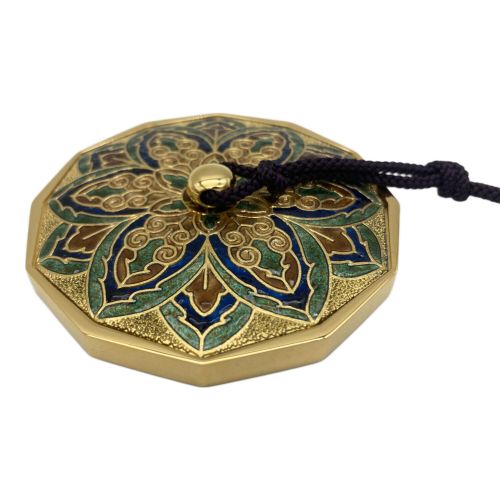 安藤七宝店（ANDO CLOISONNE） 文鎮 ゴールド×グリーン