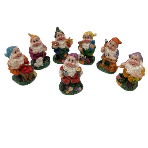 白雪姫 7人の小人オブジェ ダメージ有