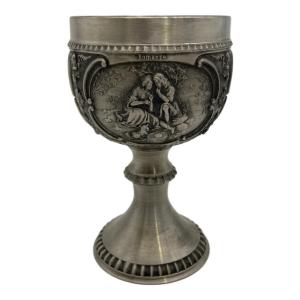 アンティーク小物 ヴィンテージピューターゴブレット SKS錫