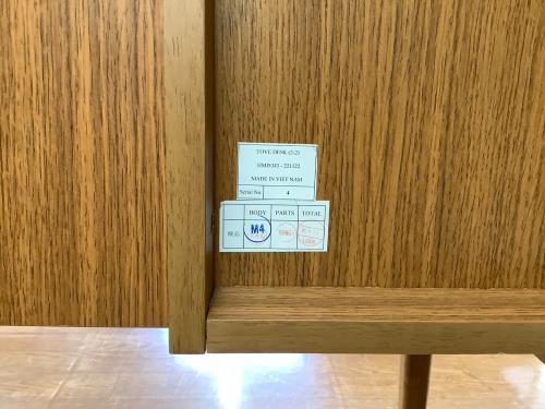 UNICO (ウニコ) デスク ナチュラル 290 引き出し付 TOVE