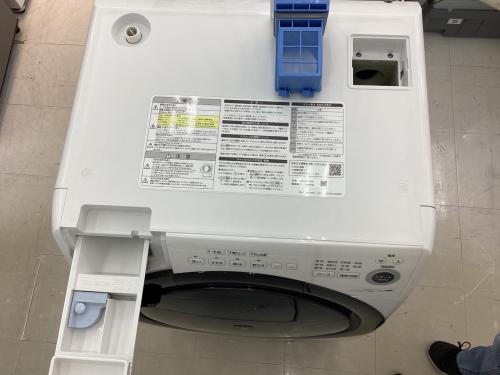 SHARP (シャープ) ドラム式洗濯乾燥機 298 7.0kg 3.5㎏ ES-S7F-WR 2022年製 クリーニング済 50Hz／60Hz