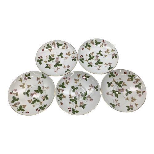 Wedgwood (ウェッジウッド) カップ&ソーサー 黒壺 ワイルドストロベリー 5Pセット