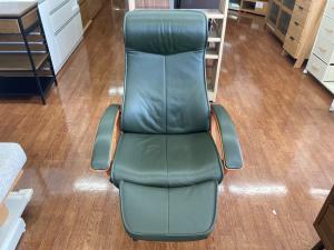 FRANCE BED (フランスベッド) リクライニングチェアー ブラウン×グリーン デンマーク製 KE-21 KEBE