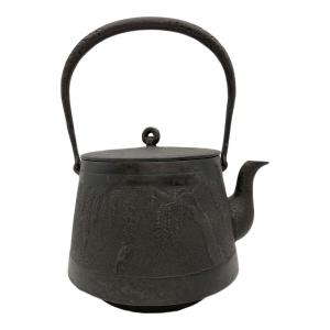 高陽堂 鉄瓶 カエル・木模様